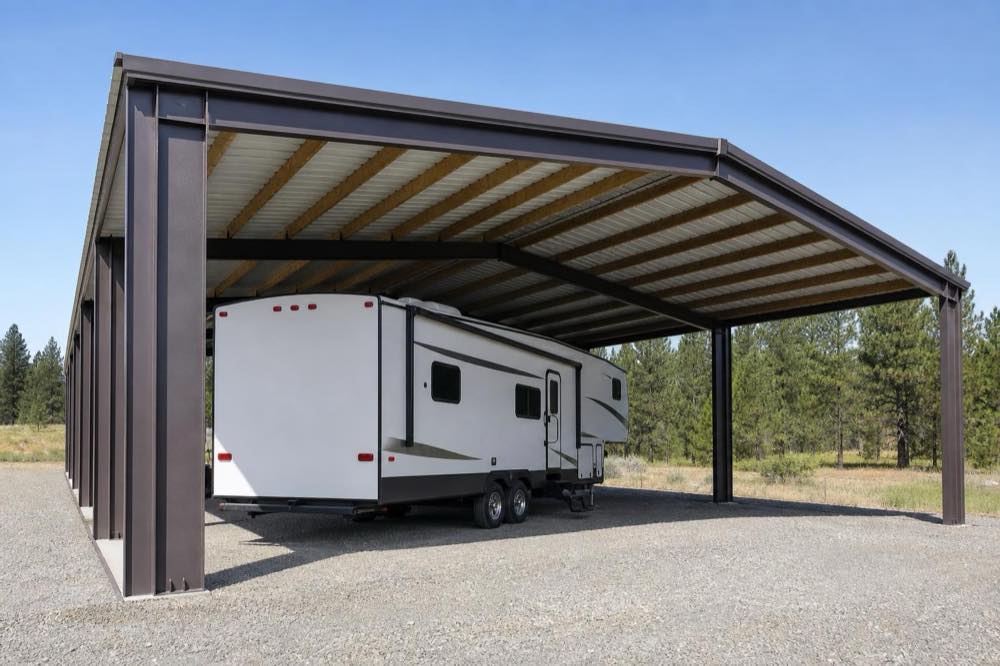 RV and boat storage pole building near Spokane, WA